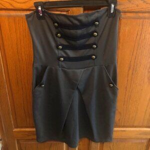 Vintage Body Central Strapless short green Dress